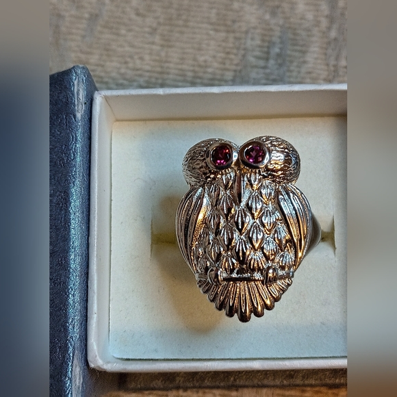 ORISSA RHODOLITE GARNET RING - Picture 3 of 5